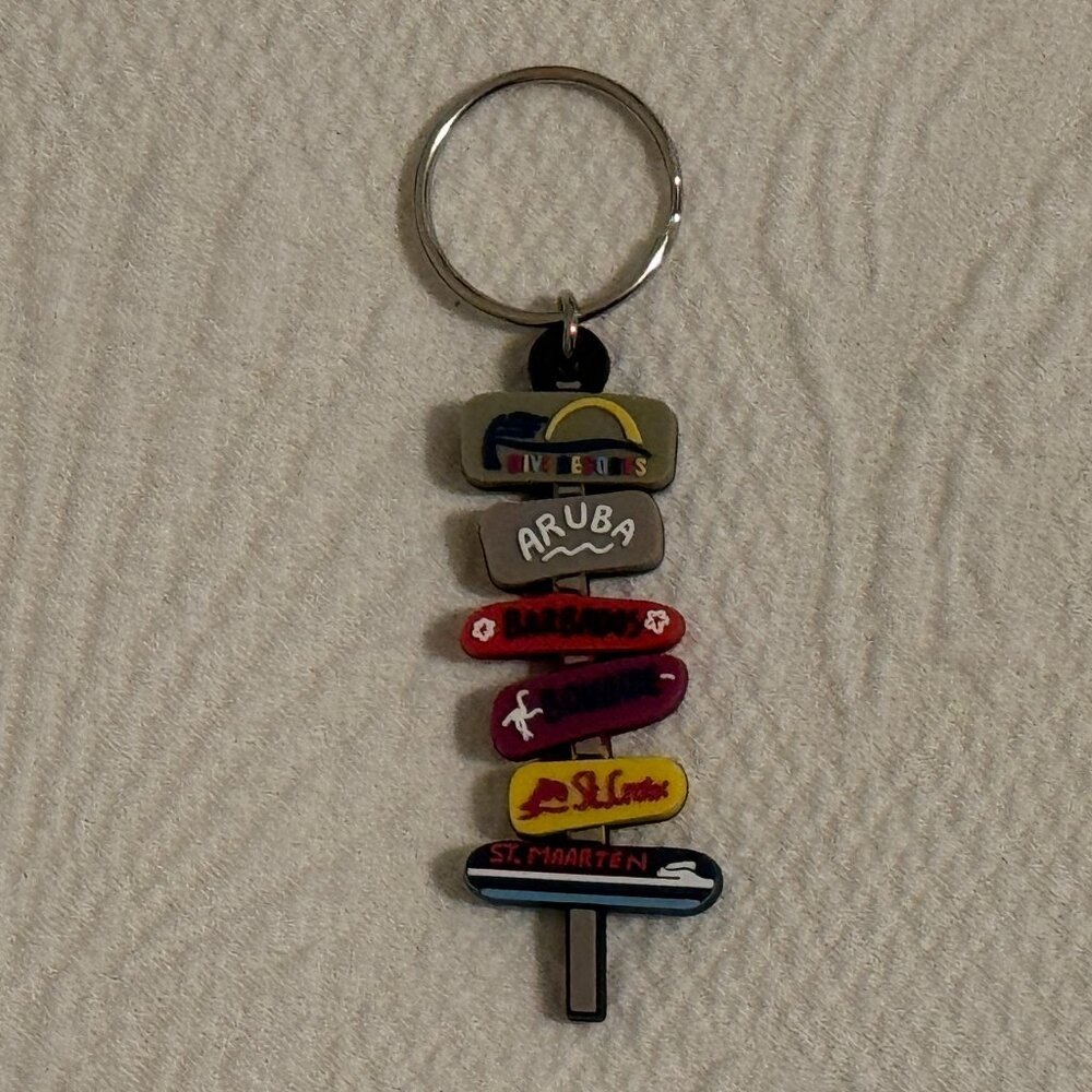 🏝️ Divi Resorts Caribbean Islands Souvenir Keyring - New in Packaging 🏝️